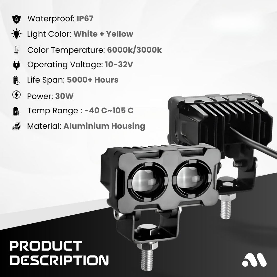 Faro fendinebbia mini super luminoso
