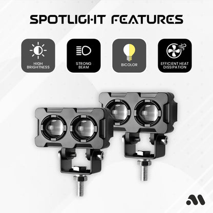 Faro fendinebbia mini super luminoso