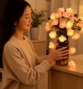 Luci a LED a forma di rosa