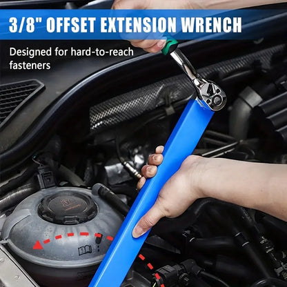 Chiave a cricchetto con prolunga decentrata