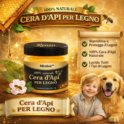 Cera d’api per la manutenzione del legno