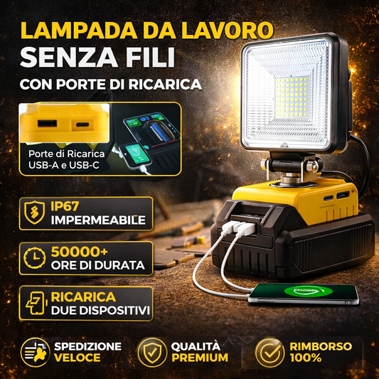 Faro da lavoro a LED senza fili