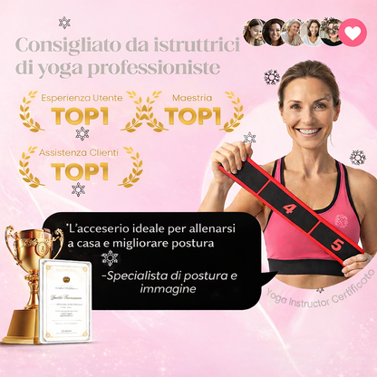 Fascia di resistenza elastica a 8 anelli