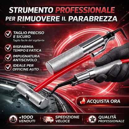 🚗 Strumento per rimuovere il parabrezza dell'auto