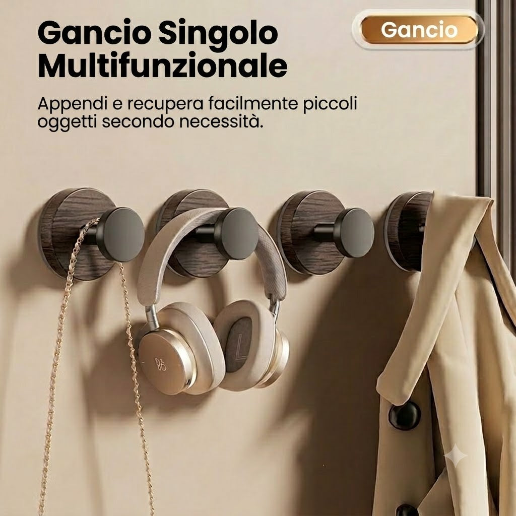 💡Ganci da parete adesivi in legno