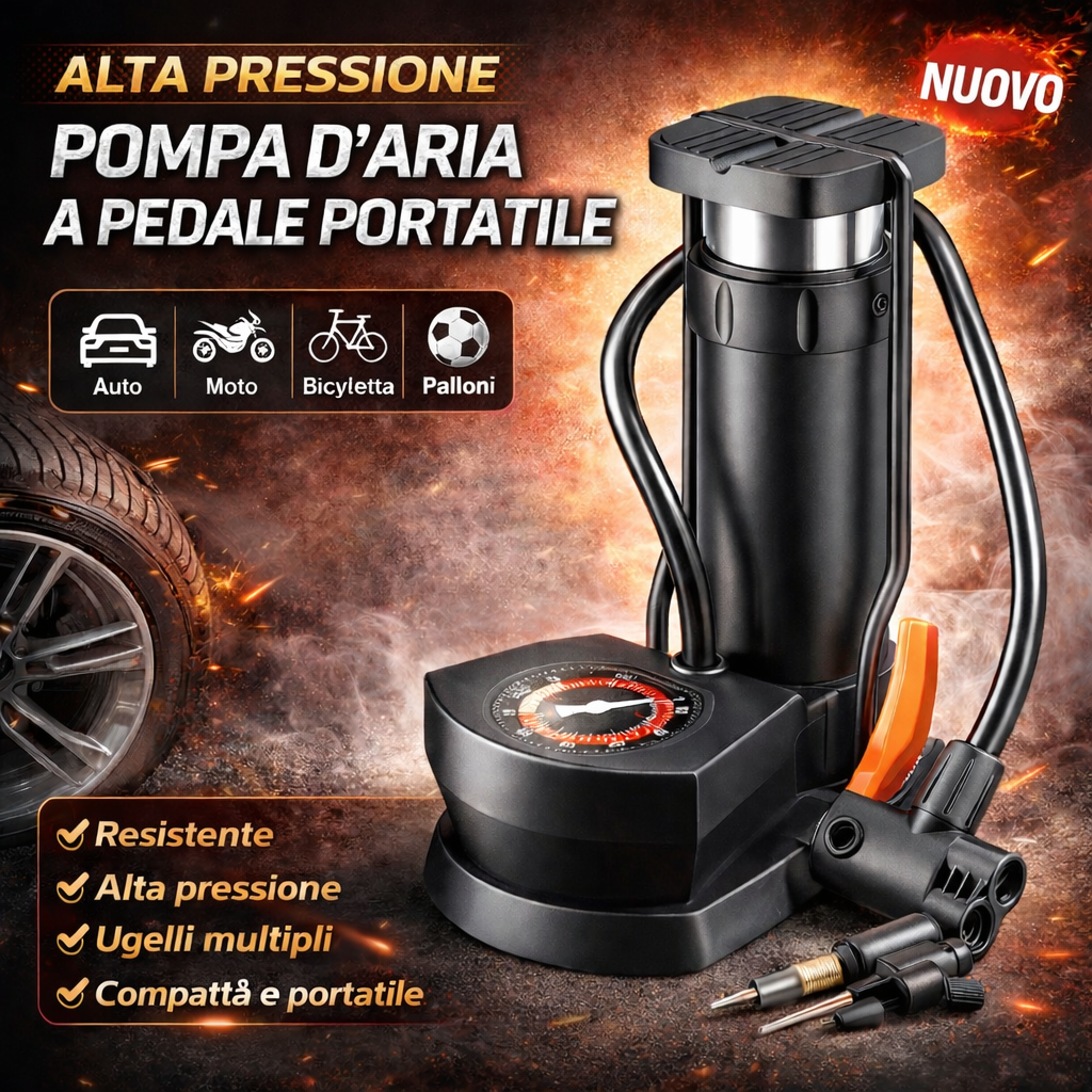 🔥Pompa a Pedale ad Alta Pressione
