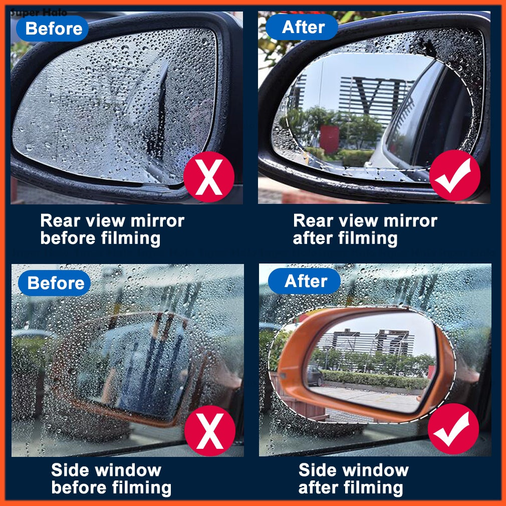 Pellicola antipioggia per specchietto retrovisore auto