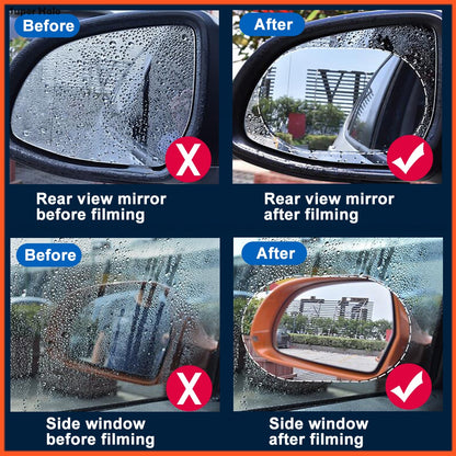 Pellicola antipioggia per specchietto retrovisore auto