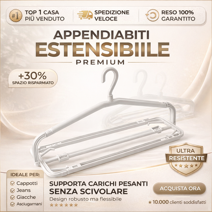 Appendiabiti estraibile per asciugamani