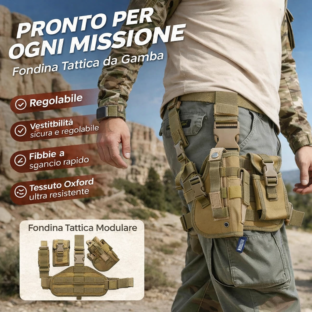 Fondina tattica regolabile da coscia