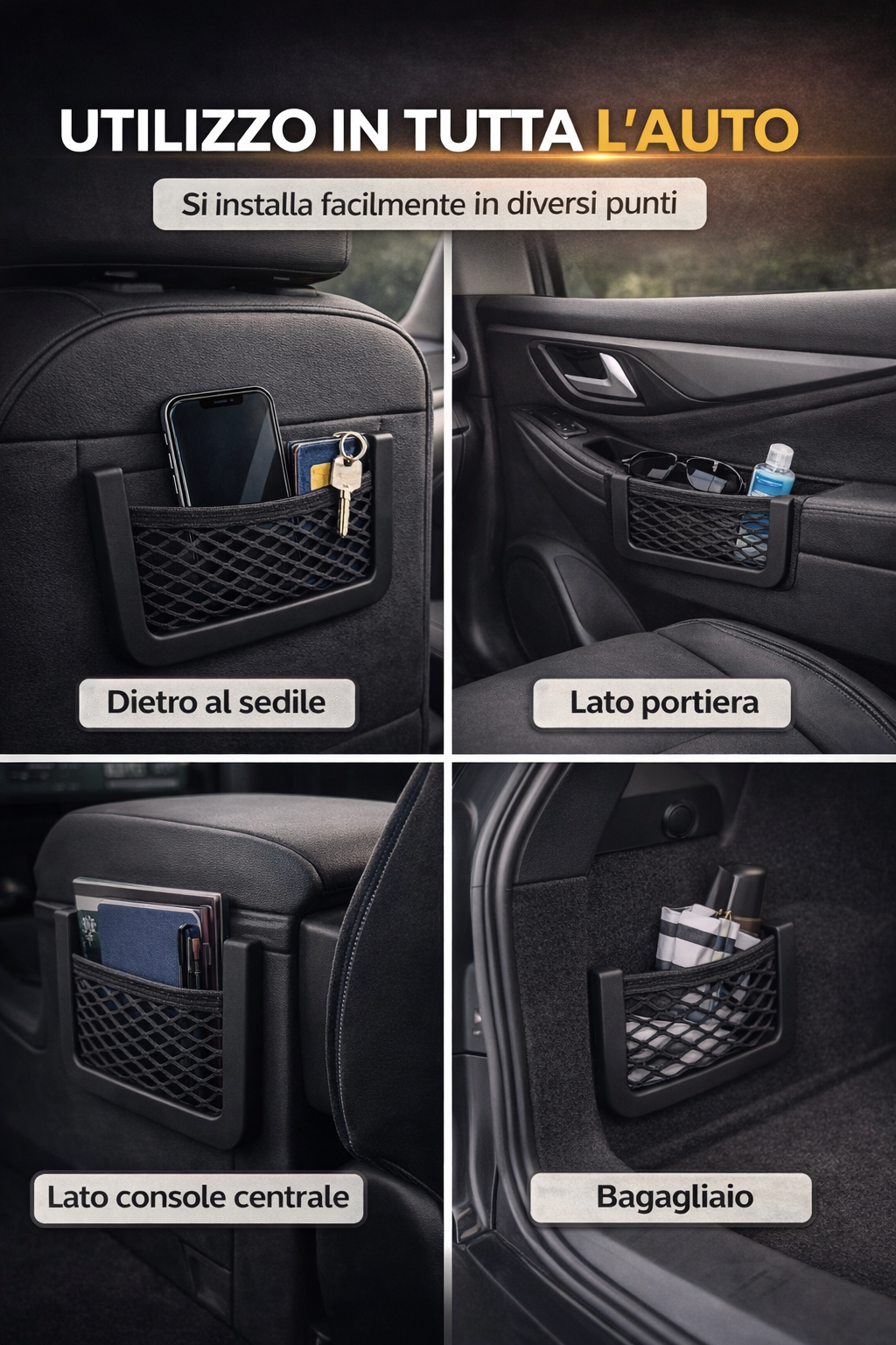 🔥Rete portaoggetti per auto