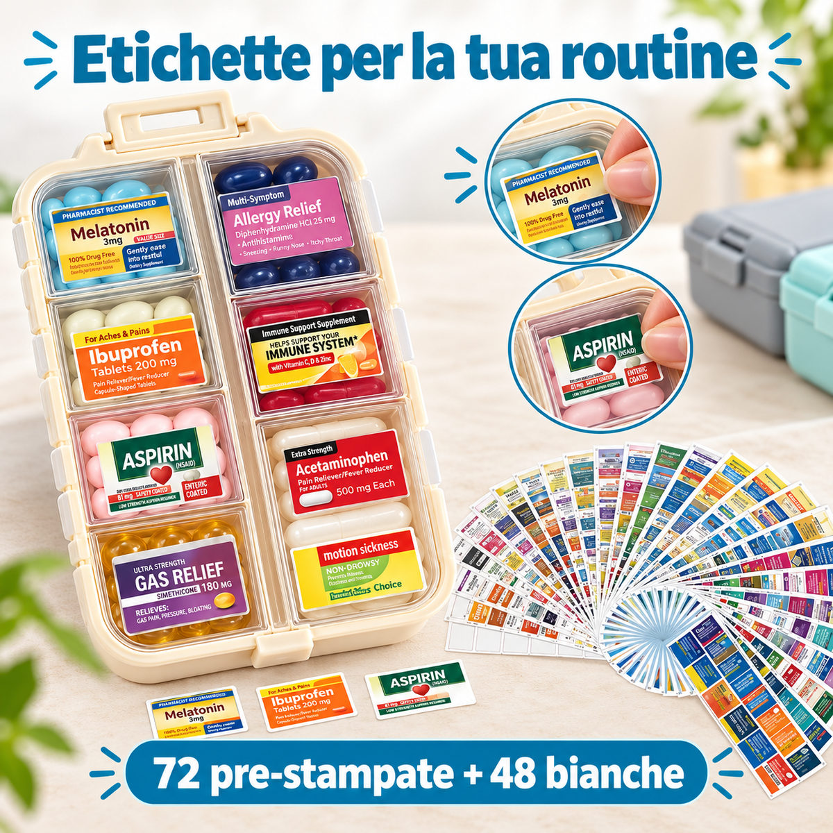 Portapillole da Viaggio Organizer 💊