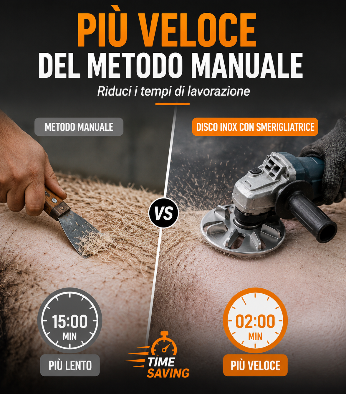 Disco Depilatore Professionale per Macellazione