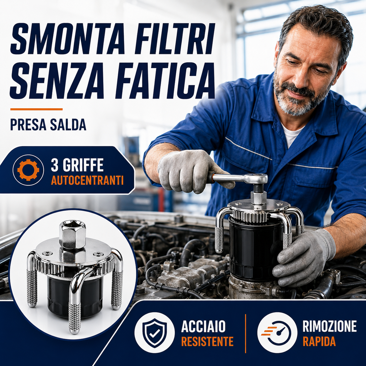 🛠️Chiave per filtro olio — Cambia l'olio da solo in 5 minuti 🔥