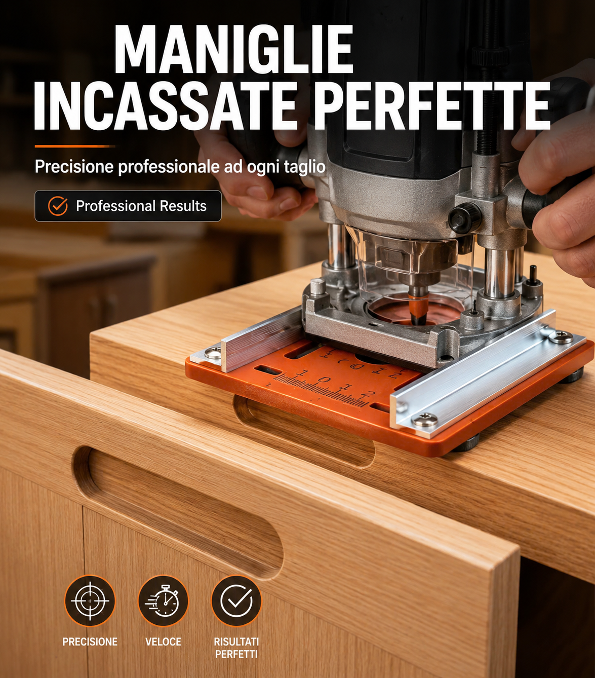 Dima Professionale per Fresare Maniglie Incassate