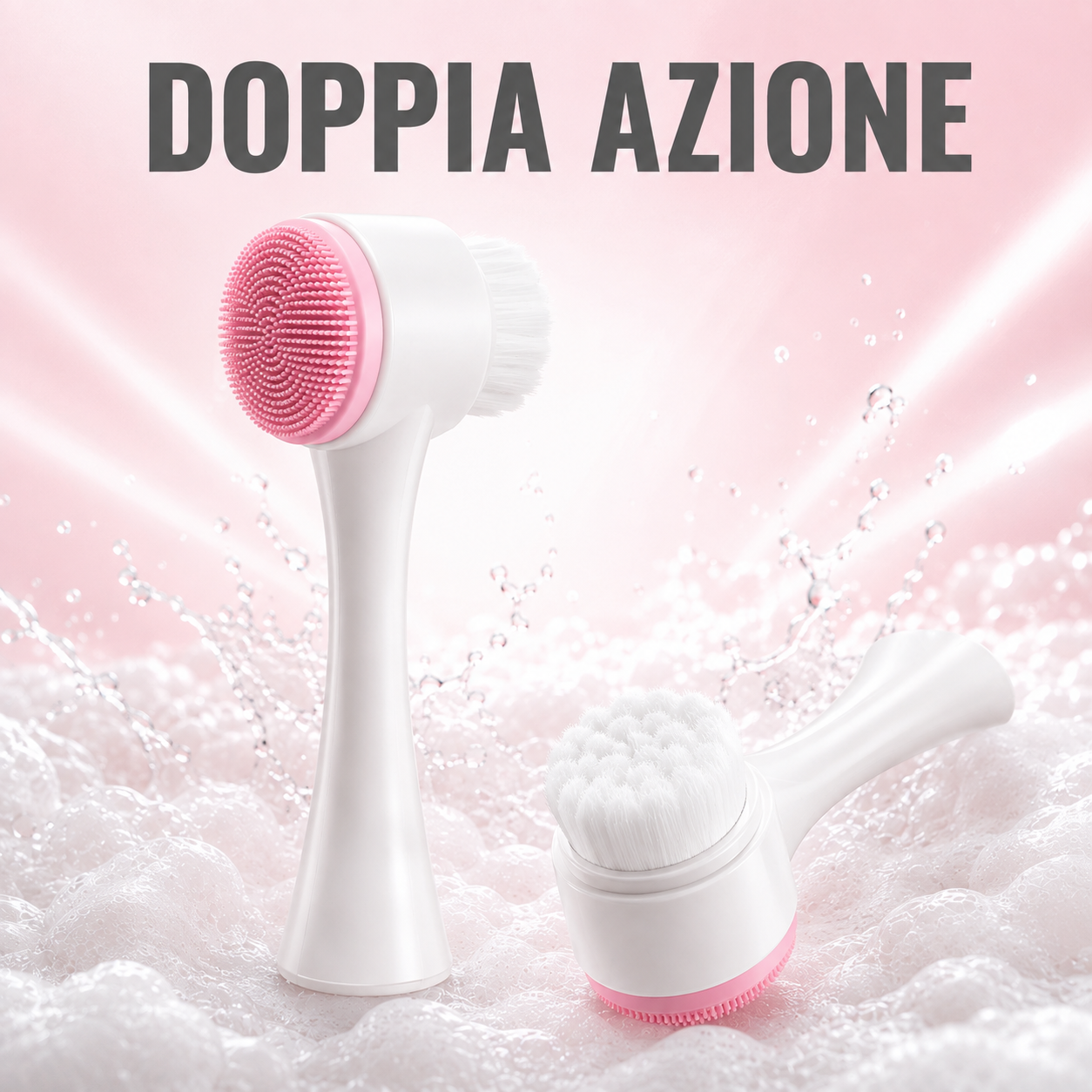 Spazzola Viso Doppia Testina