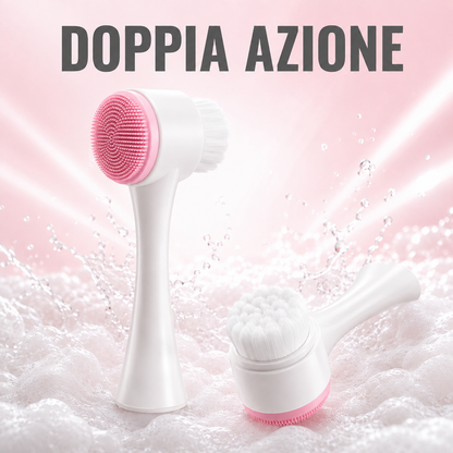 Spazzola Viso Doppia Testina