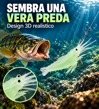 Esca Gambero Artificiale Fosforescente ️🎣