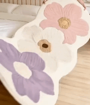 Tappeto floreale con delicati motivi floreali