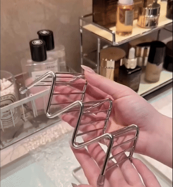 Porta Sapone Drenante in Acciaio Inox a Forma di W