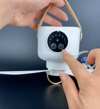 Ventilatore da soffitto portatile con luce LED e telecomando