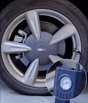 Compressore d'aria portatile senza fili, ricarica usb e arresto automatico
