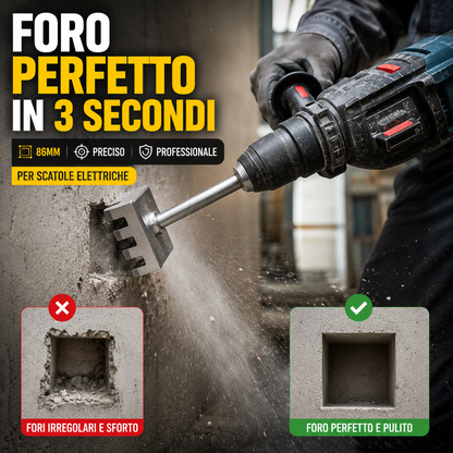 💥Punta Professionale 86MM per Scatole Elettriche💥