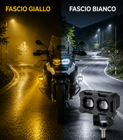 Faretti LED Moto Trattamento Mini Universali 12V 60W