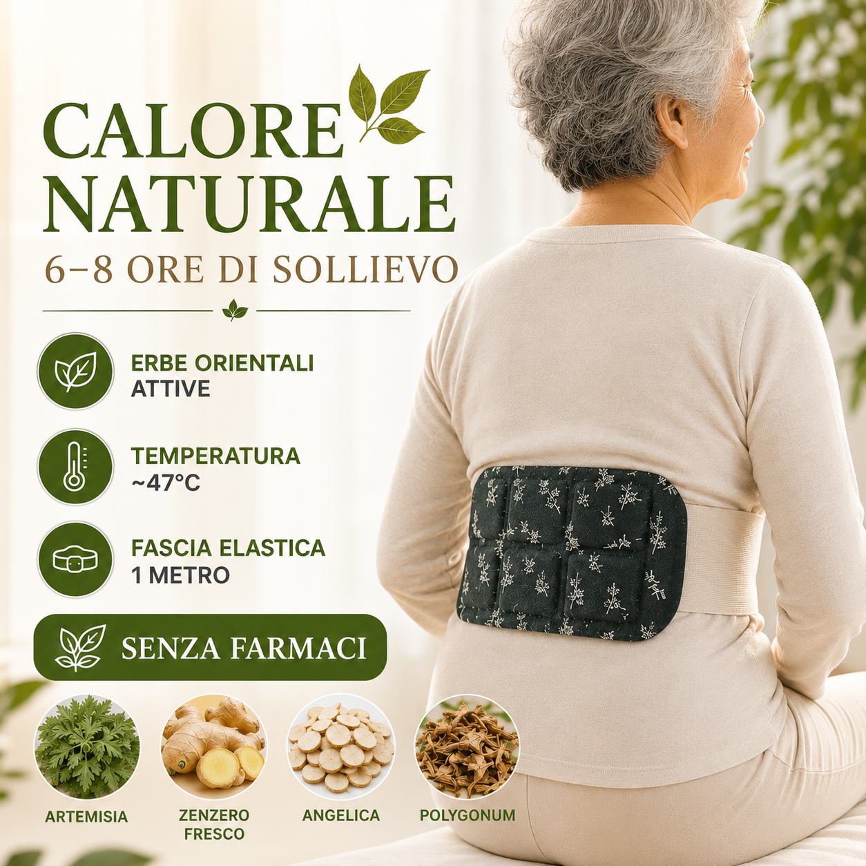 💥Cerotto Autoriscaldante alle Erbe per Schiena e Addome💥