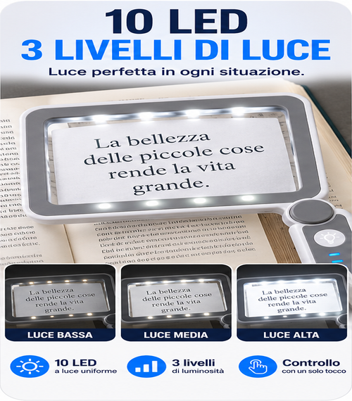 Lente d’Ingrandimento LED Pieghevole Sosile