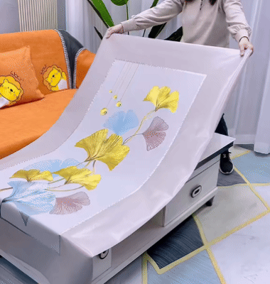 Tovaglia decorativa impermeabile con foglie di ginkgo