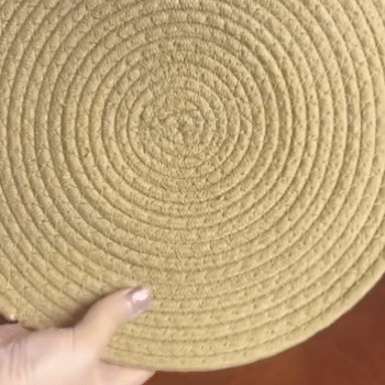 Tovagliette rotonde intrecciate