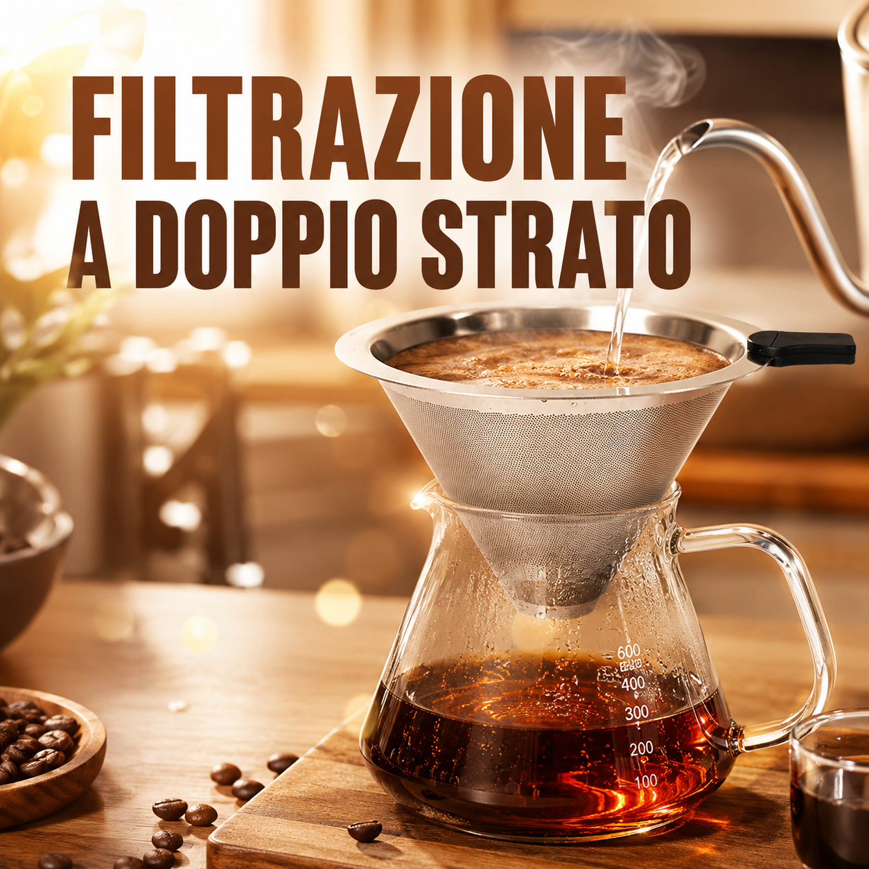 Filtro Caffè Inox Doppia Rete