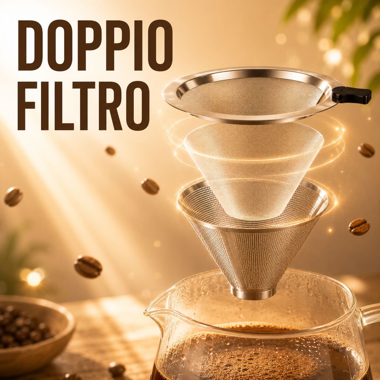 Filtro Caffè Inox Doppia Rete