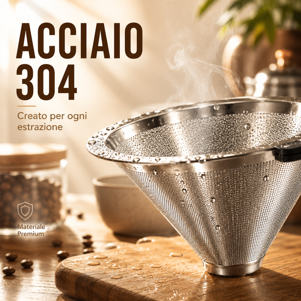 Filtro Caffè Inox Doppia Rete