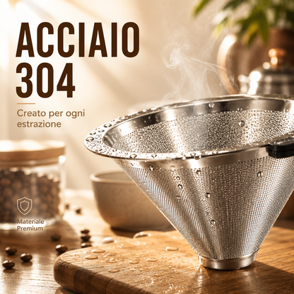 Filtro Caffè Inox Doppia Rete