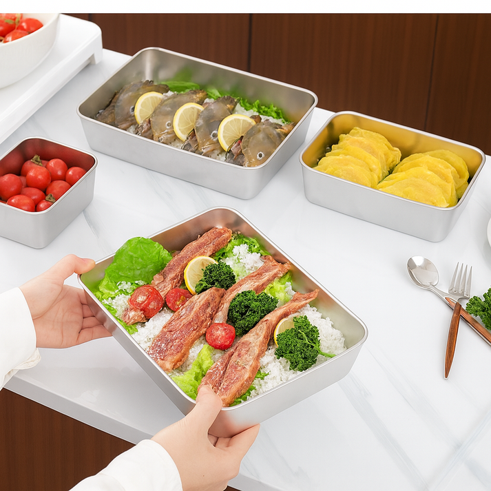 Contenitore per alimenti in acciaio inox