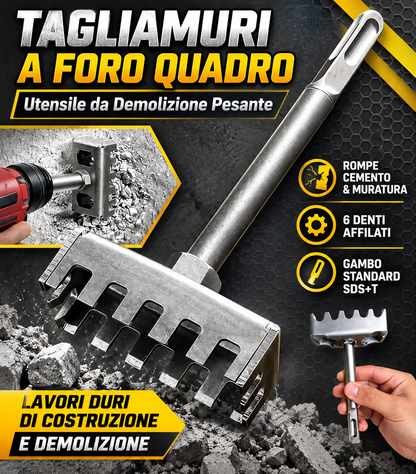 1 Taglierina Quadrata per Scatole Elettriche