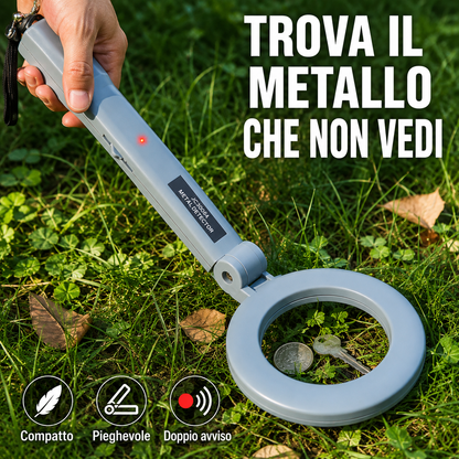 Rilevatore di Metalli Portatile Pieghevole