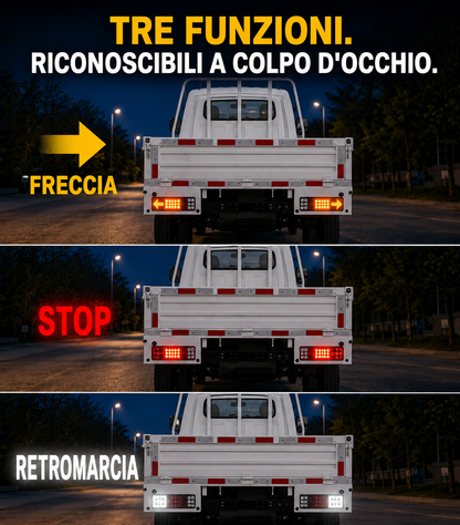Gruppo ottico posteriore a LED per autoveicoli