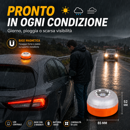 Luce di Emergenza Magnetica per Auto