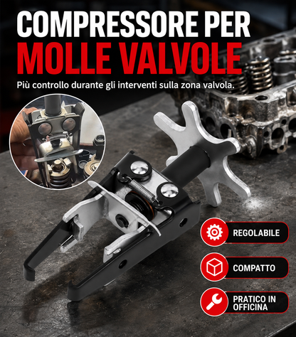 Compressore regolabile per molle valvole motore