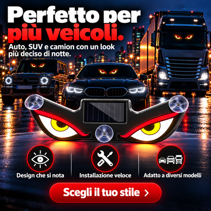 Devil Eyes LED – Luce Decorativa Solare per Auto