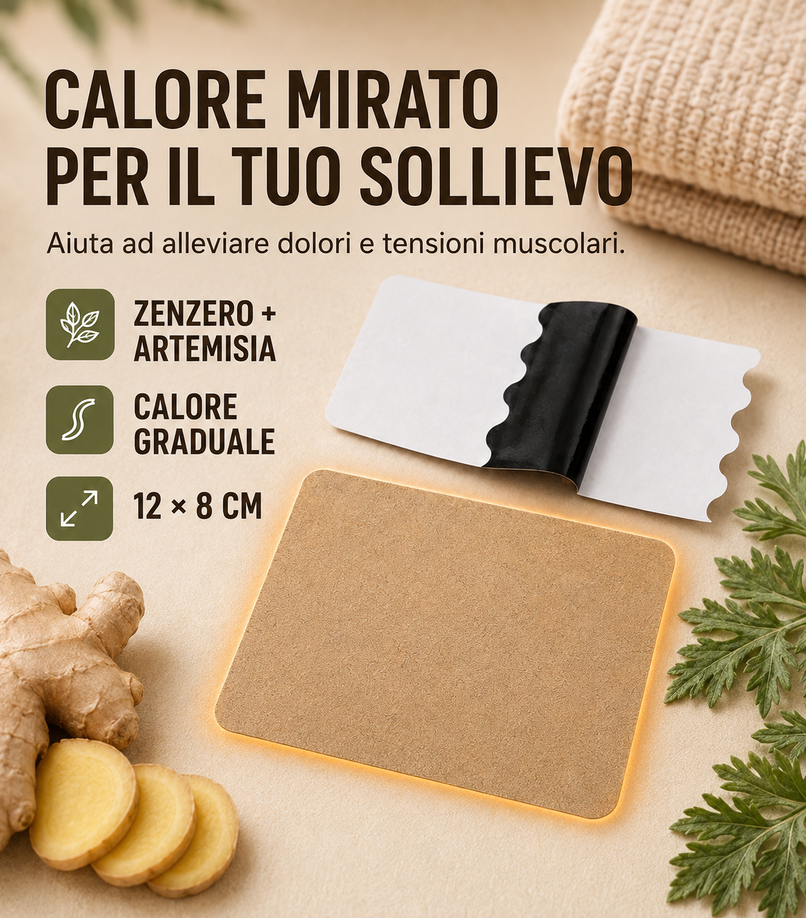 Cerotto termico 12 × 8 cm
