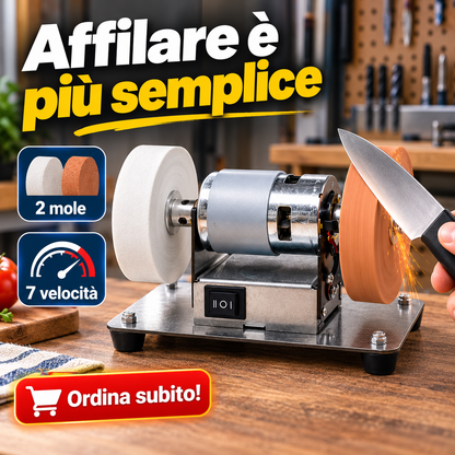 Affila in modo facile, rapido e pratico. Compatta e sempre pronta all’uso.