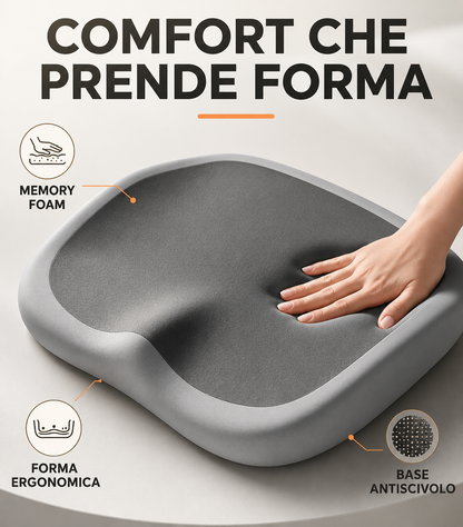 Cuscino ergonomico da seduta in memory foam