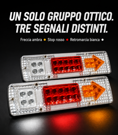 Gruppo ottico posteriore a LED per autoveicoli
