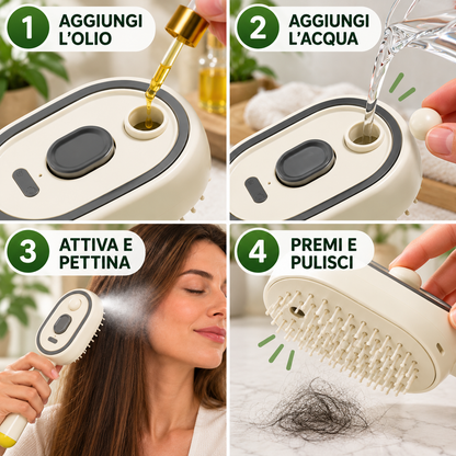 PETTINE NEBULIZZANTE PER OLIO CAPELLI