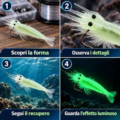 Esca Gambero Morbida Fosforescente – Movimento Realistico