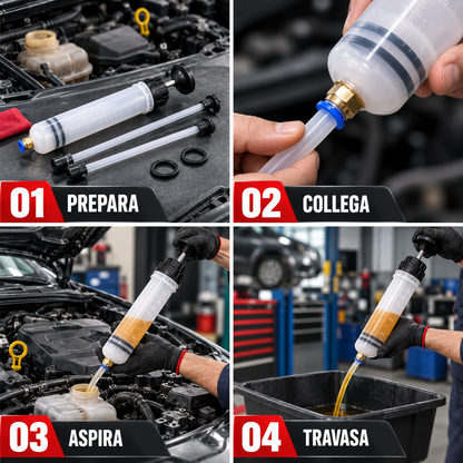 POMPA MANUALE PER ASPIRARE E TRAVASARE LIQUIDI